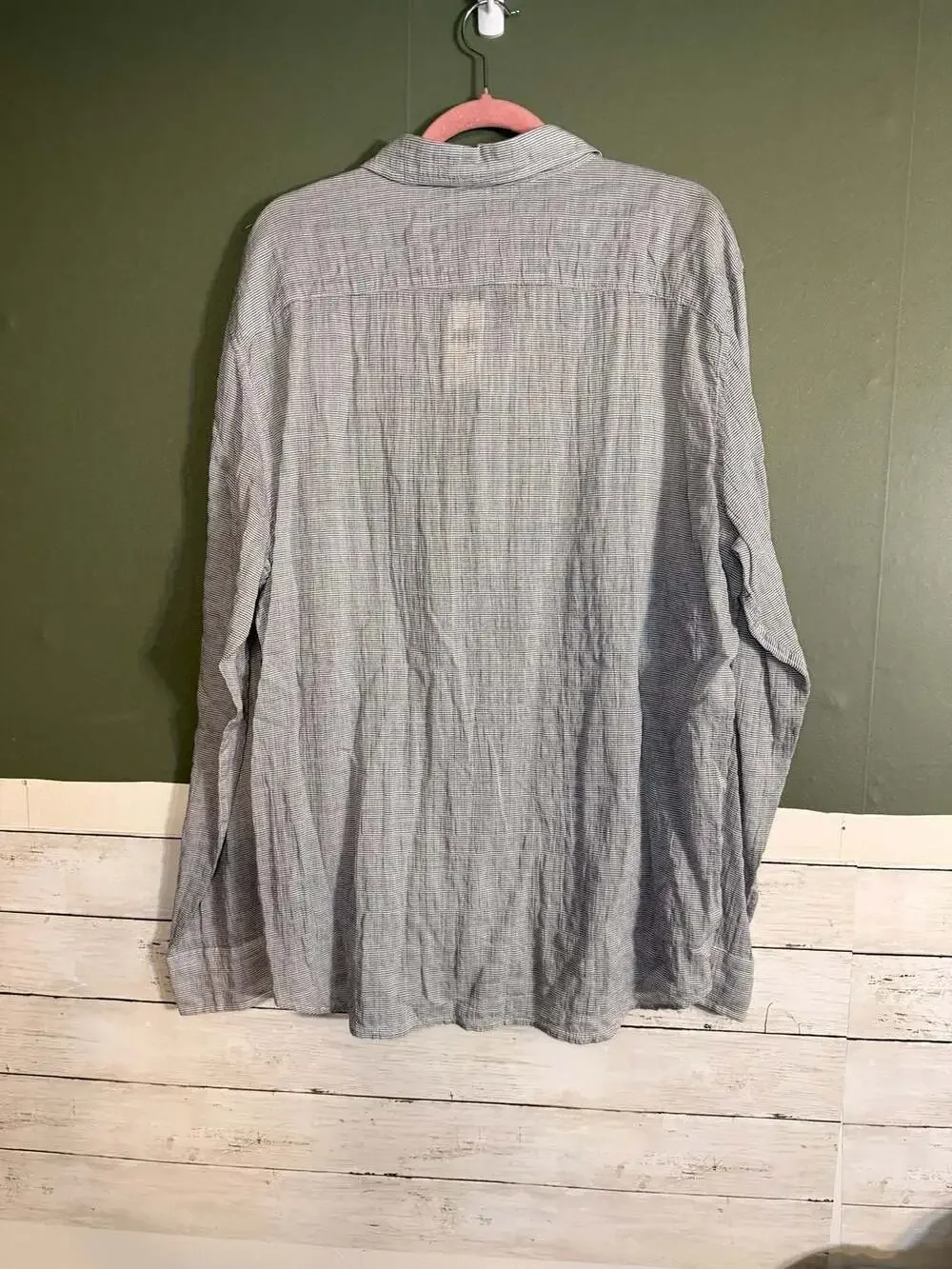 NWT Banana Republic XL‎ Long Sleeve Slim Fit Striped Button Down Shirt